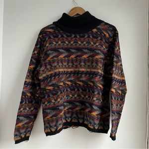 VINTAGE MULTICOLOUR TURTLENECK SWEATER